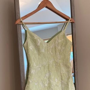 Pale green floral mini dress! XS from Lulus
